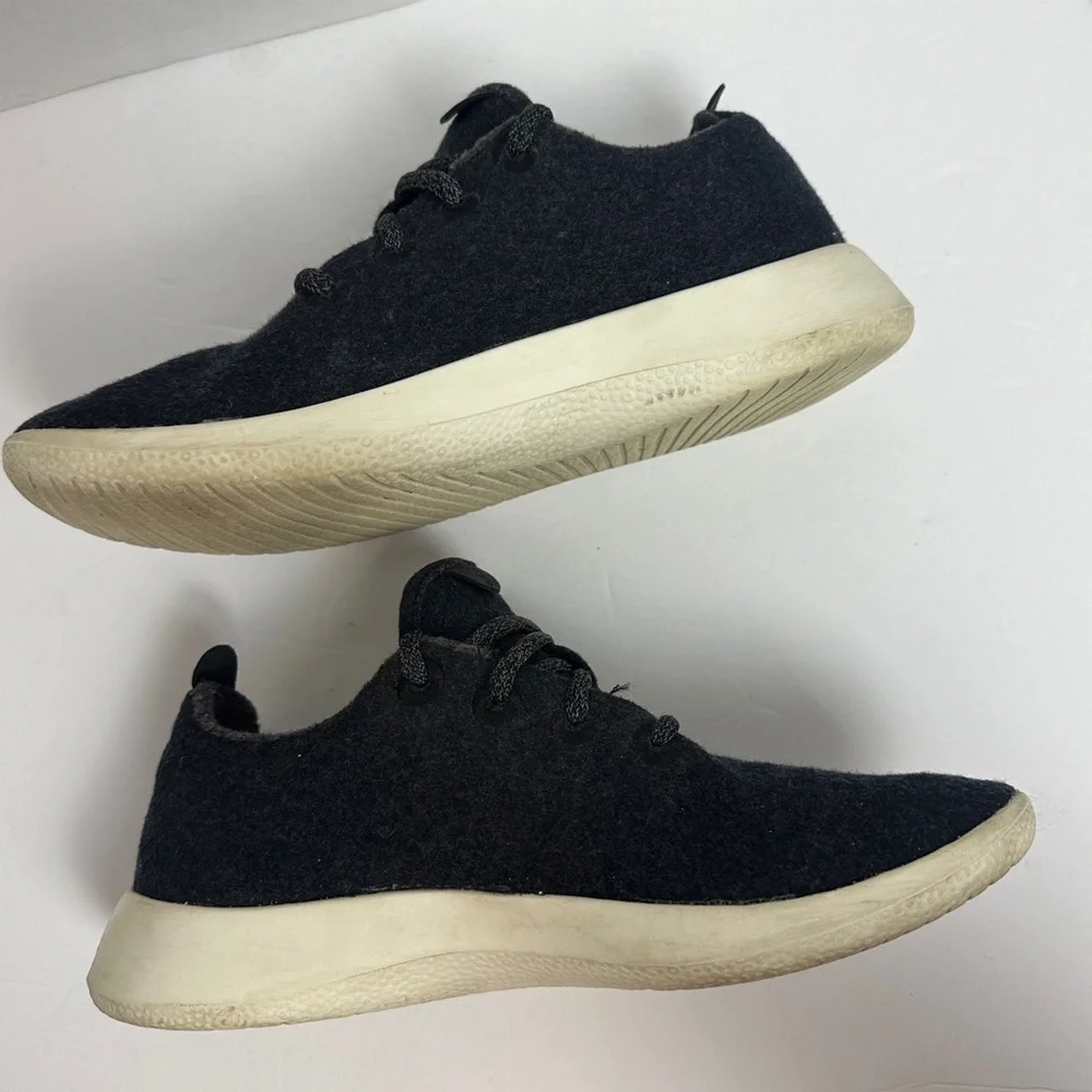 Allbirds Wool Runners 1019 NV1 Womens Black Gray Running Shoes Sneakers Size 7 - Picture 4 of 12